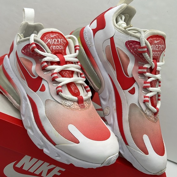 Nike WMNS Sneakers AIR MAX 270 REACT SE
WHITE/TRACK RED-BARELY ROSE BV3387 100 - Picture 5 of 16